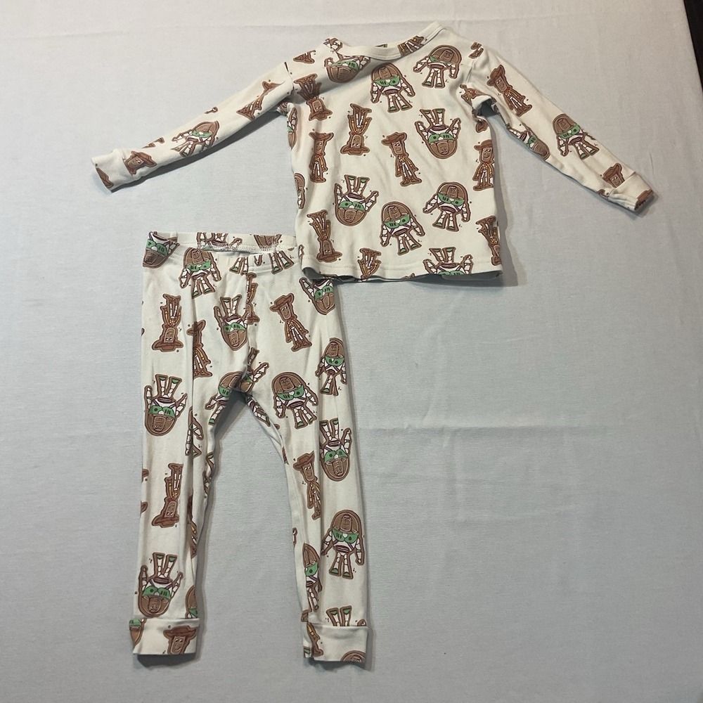 Baby Gap Pixar Long Sleeve Top & Bottom Set Toy Story Woody & Buzz size‎ 2